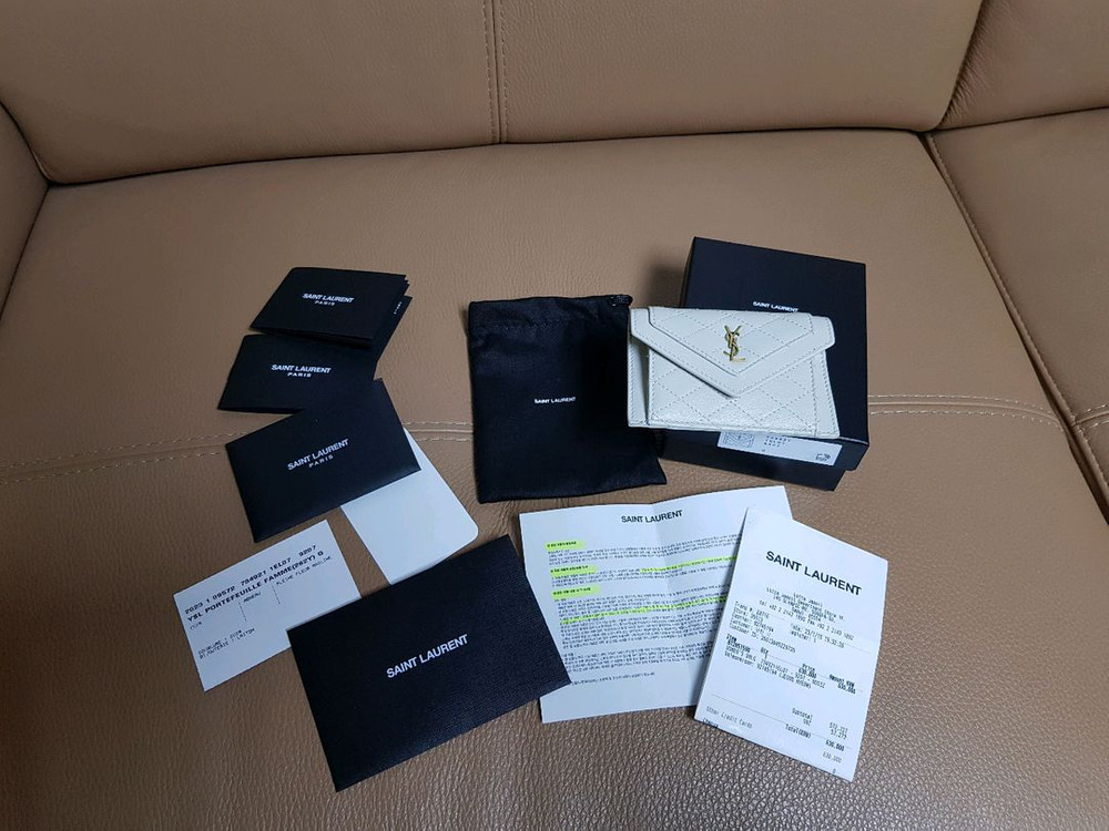 생로랑 gaby 가비 플랩 카드지갑--7