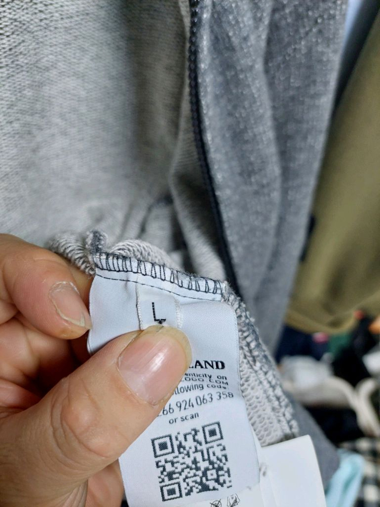 스톤아일랜드 니트 후드집업 그레이 L 이미지