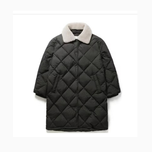 에피그램 epigram 여성 무스탕 카라 디테일 구스 다운 패딩 s 사이즈