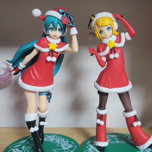 하츠네 미쿠 카가미네 린 크리스마스 산타 피규어 고전미소녀 프로젝트디바 프디바 보컬로이드