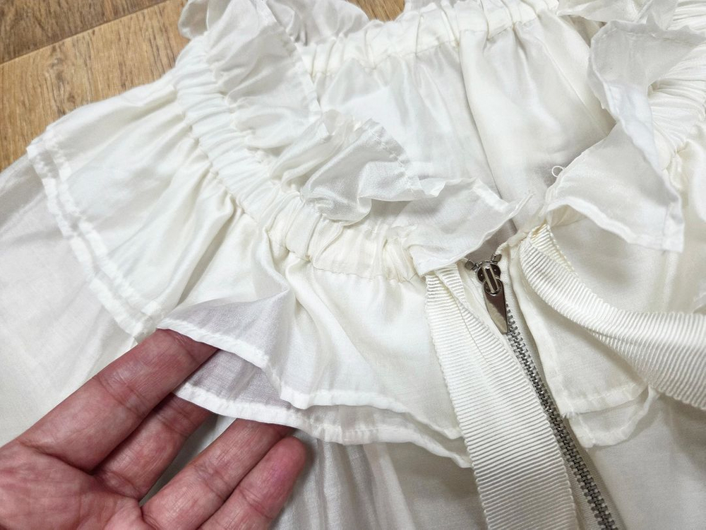 낸시렐라(nancyrella) 시어링 프릴자켓 프리사이즈 새상품--5