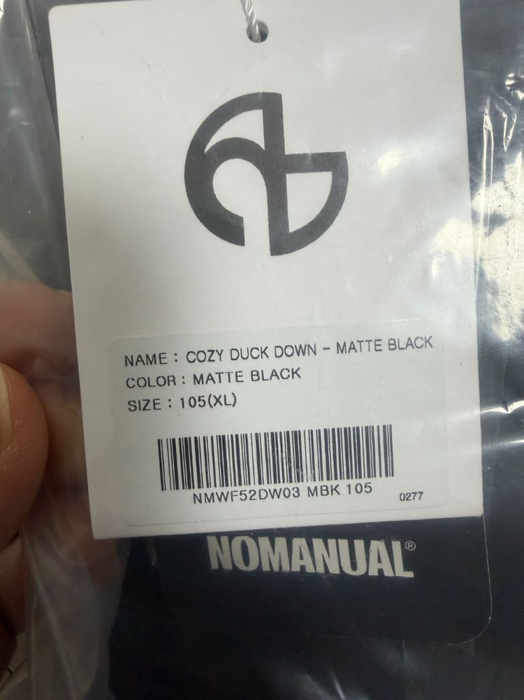 노메뉴얼 숏패딩 XL--1