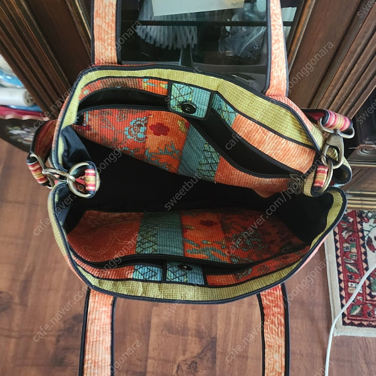 코치 루이 통영 누빔가방 빅백--2