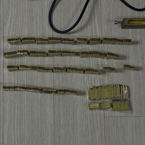 가죽공예 불박기 황동폰트