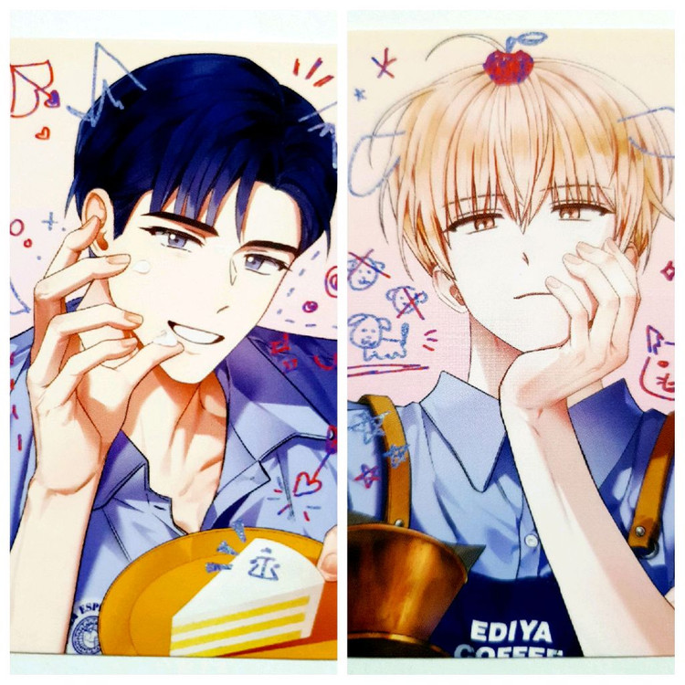 데못죽 류청우 박문대 이디야 포카 2장 일괄--0