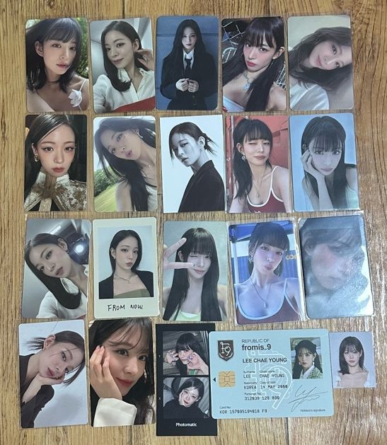 프로미스나인 이채영 포카 일괄 급처--0