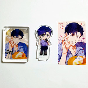 데못죽 류청우 이디야 아크릴 블록 스탠드 포카 세트