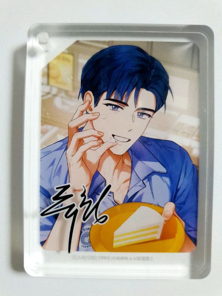 데못죽 류청우 이디야 아크릴 블록 스탠드 포카 세트--1