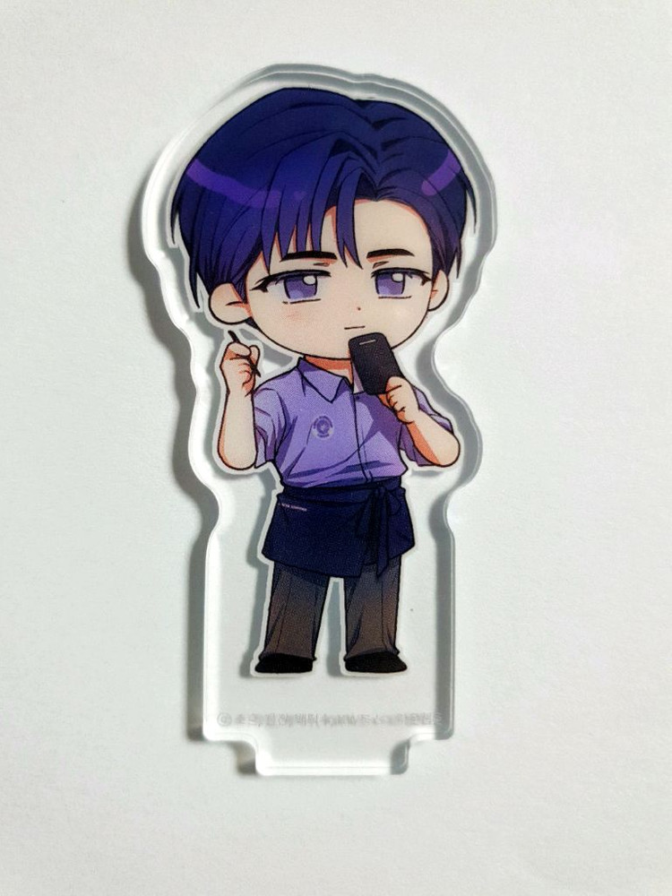 데못죽 류청우 이디야 아크릴 블록 스탠드 포카 세트--2