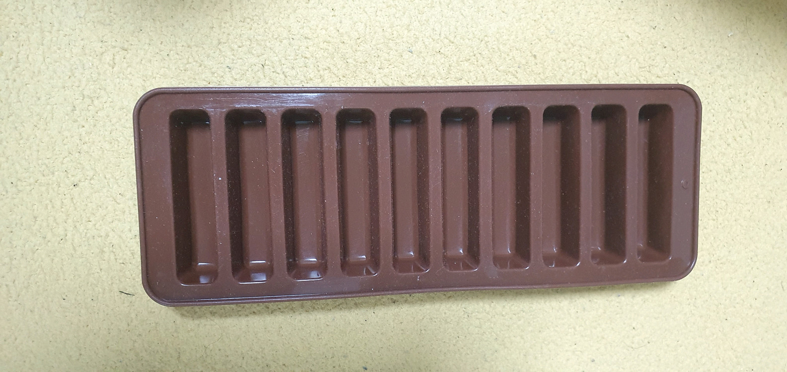 [미사용/새상품] 10구 스틱형 실리콘 몰드 (빼빼로/초콜릿/비누용)--0