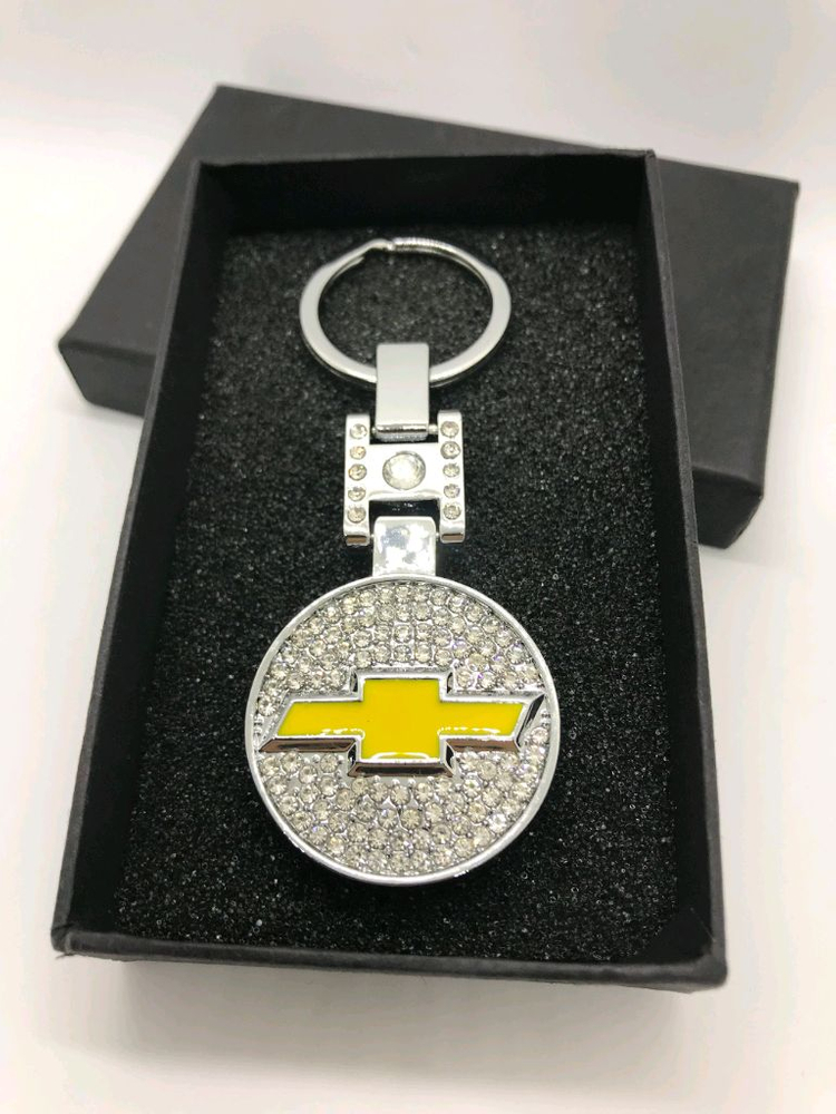 미사용 자동차 큐빅 키링 열쇠고리--3