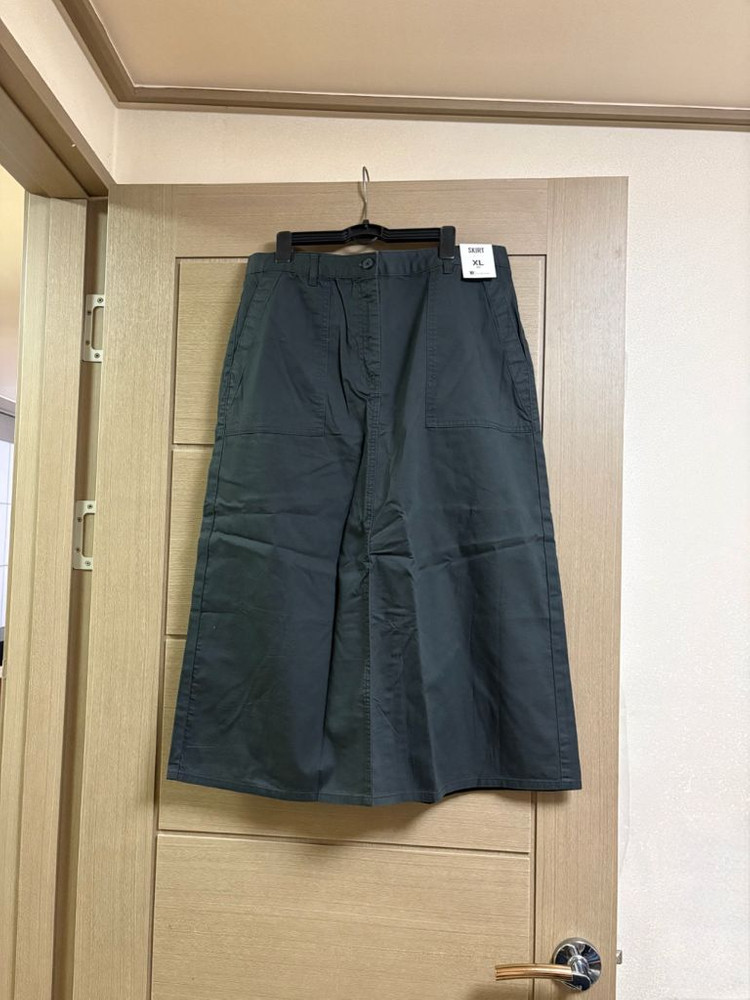 (새상품) 탑텐 A라인 코튼스커트 XL--3