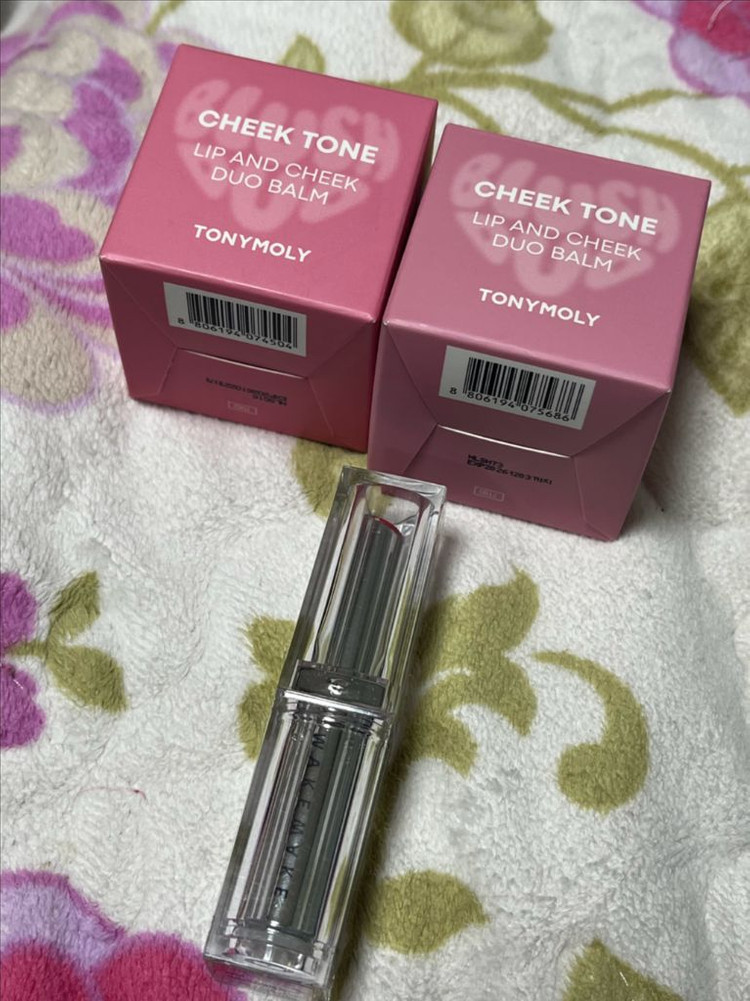 단종)웨이크메이크 쿨리쉬베리 듀이젤글레이즈스틱,토니모리 립앤치크 듀오밤 체리휩,핑크코어 (개별판매 안해요) 이미지