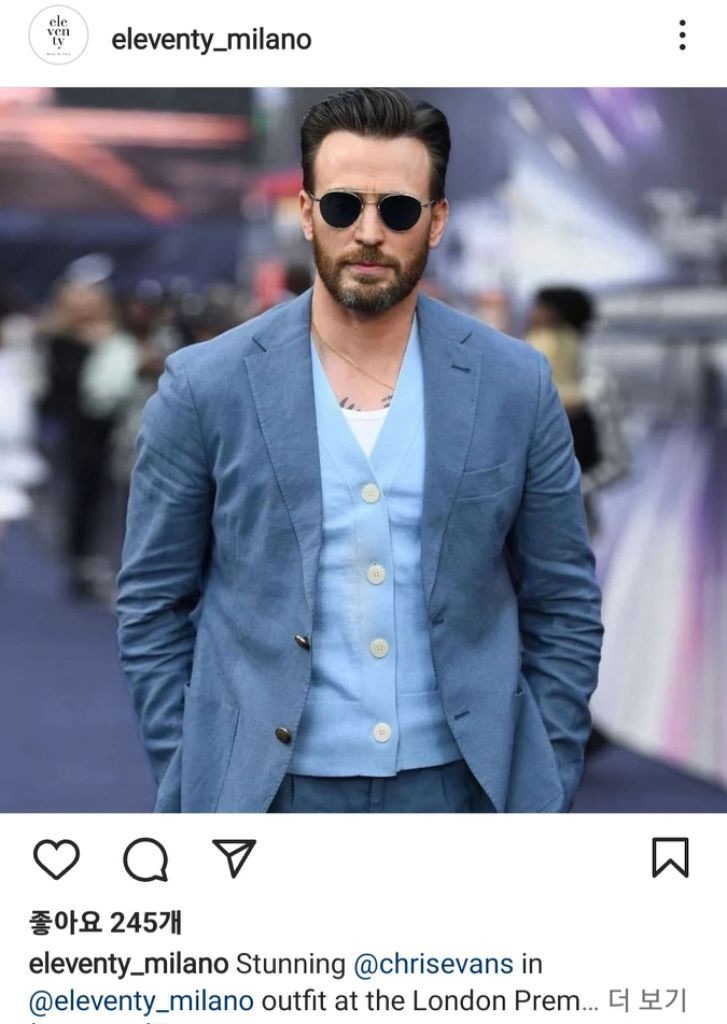 일레븐티 라나울 소프트 블레이져 헌팅자켓 캡틴아메리카착--7