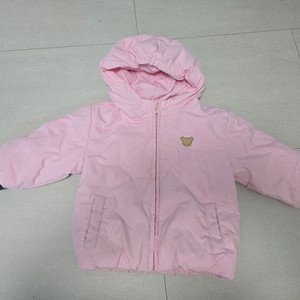 아가방 핑크 아기 패딩 점퍼 90