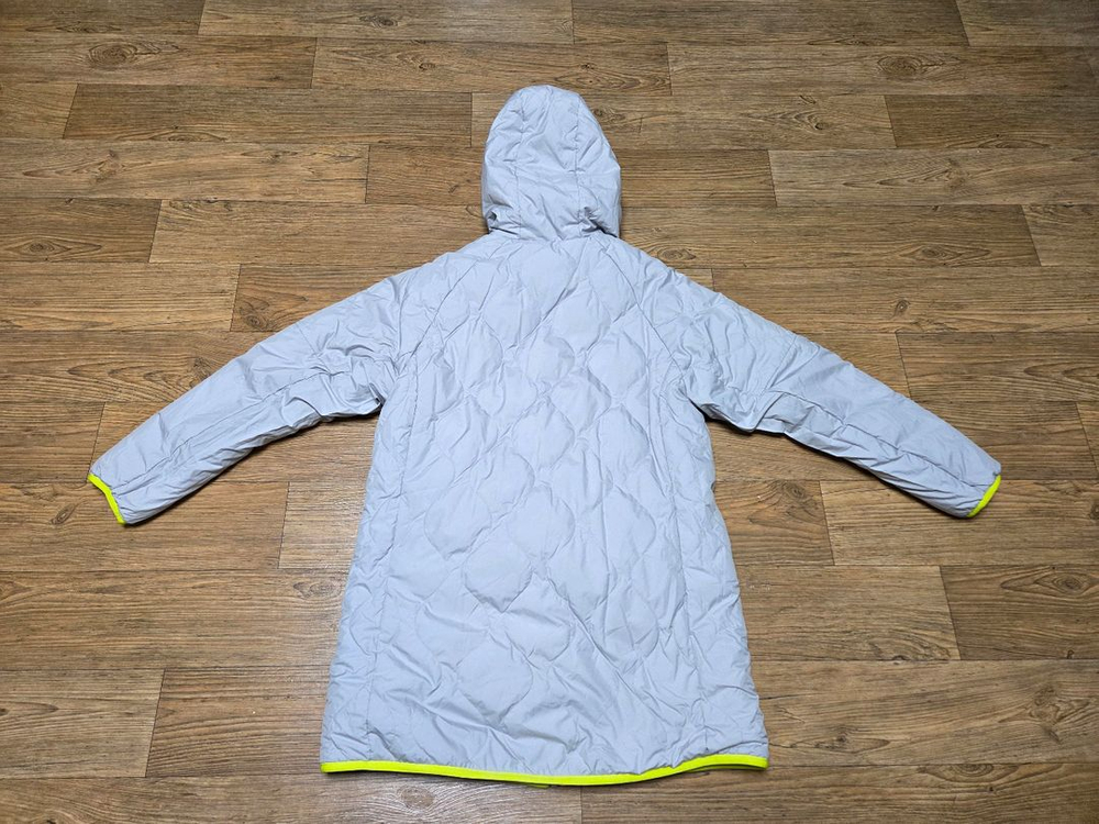 아디다스 여성 쉐르파 양면후드 롱코트 이미지