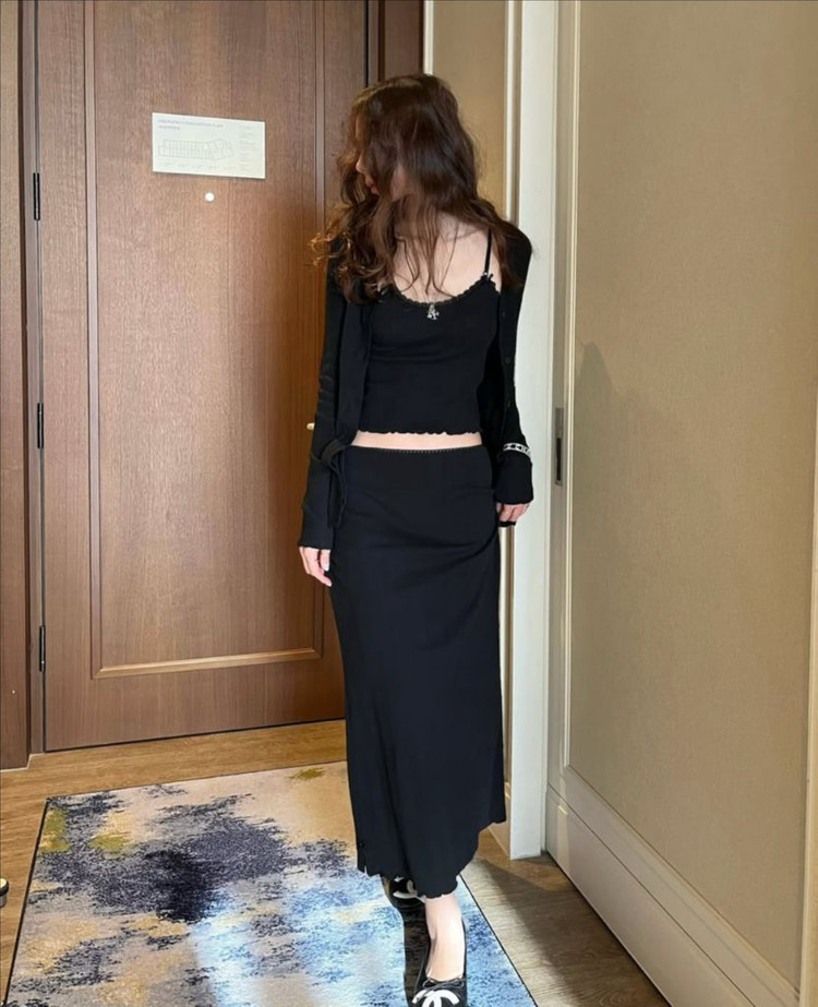 <새상품> 나시 가디건 스커트 세트 3color--6