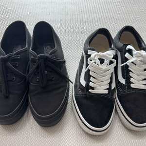 반스 올드스쿨 블랙, 어센틱 플랫폼 블랙 235사이즈 일괄 이미지