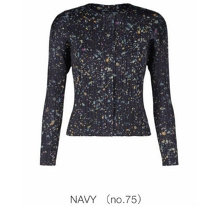 플리츠플리즈 인첸트 가디건 네이비