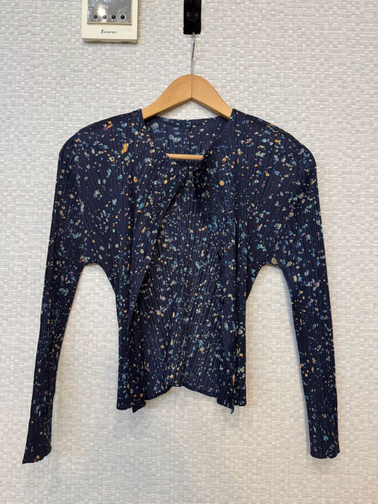 플리츠플리즈 인첸트 가디건 네이비--1