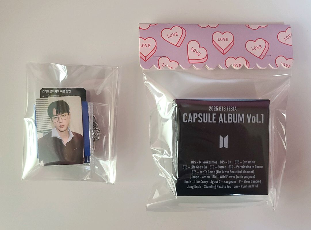 방탄소년단 페스타 캡슐앨범& 특전 포카 양도!--1