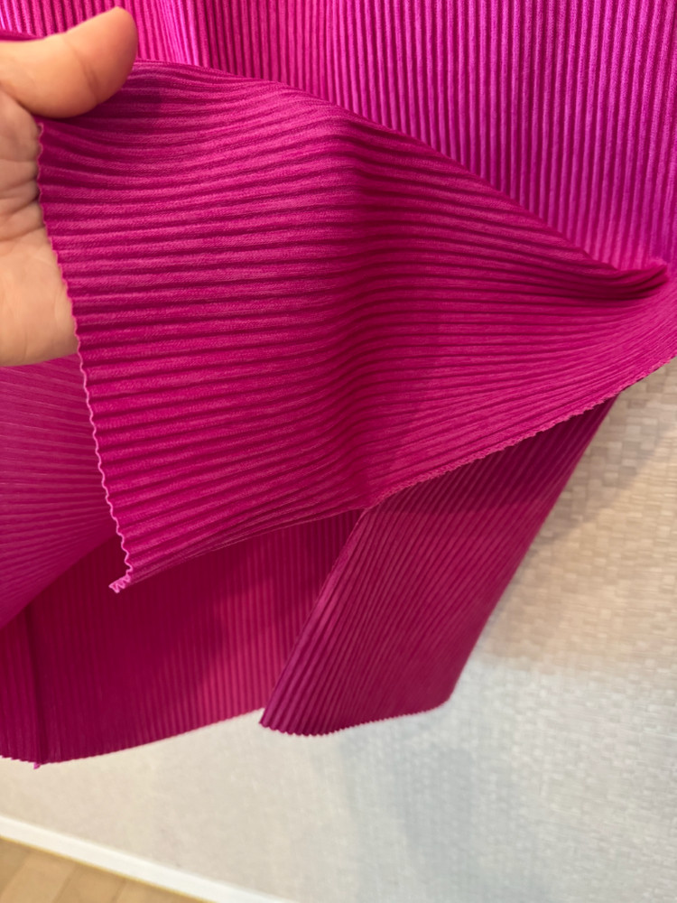 이세이미야케 me 믹스 파인 니트 플리츠 스커트--3