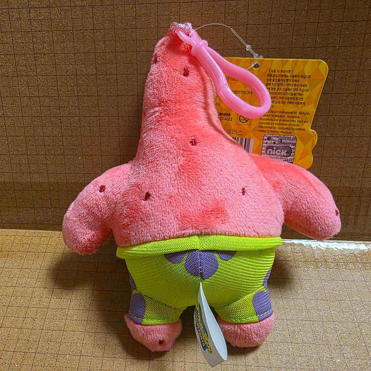 스폰지밥 뚱이 인형 키링 새상품 이미지