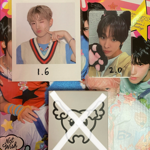 엔시티 위시 시즌그리팅 유우시 폴라 리쿠 컬러 인터아시아 럭드 포토카드 포카