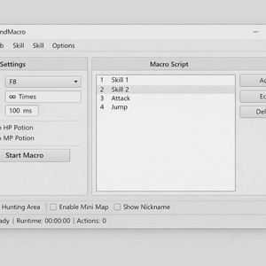 메이플랜드 매크로 이미지