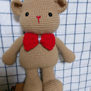 아기곰돌이 코바늘 뜨개인형