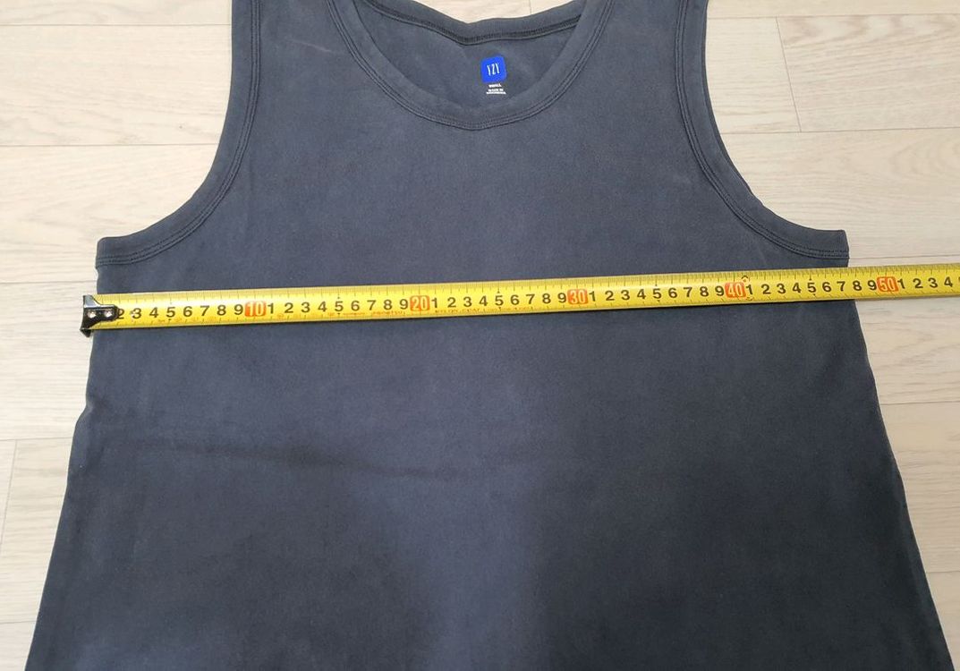 이지갭 슬리브리스 탱크탑 포에틱 블랙 yzy gap yeezy--2