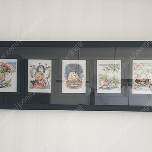 십자수 동자승액자 십자수액자 #상태 아주 깨끗함#