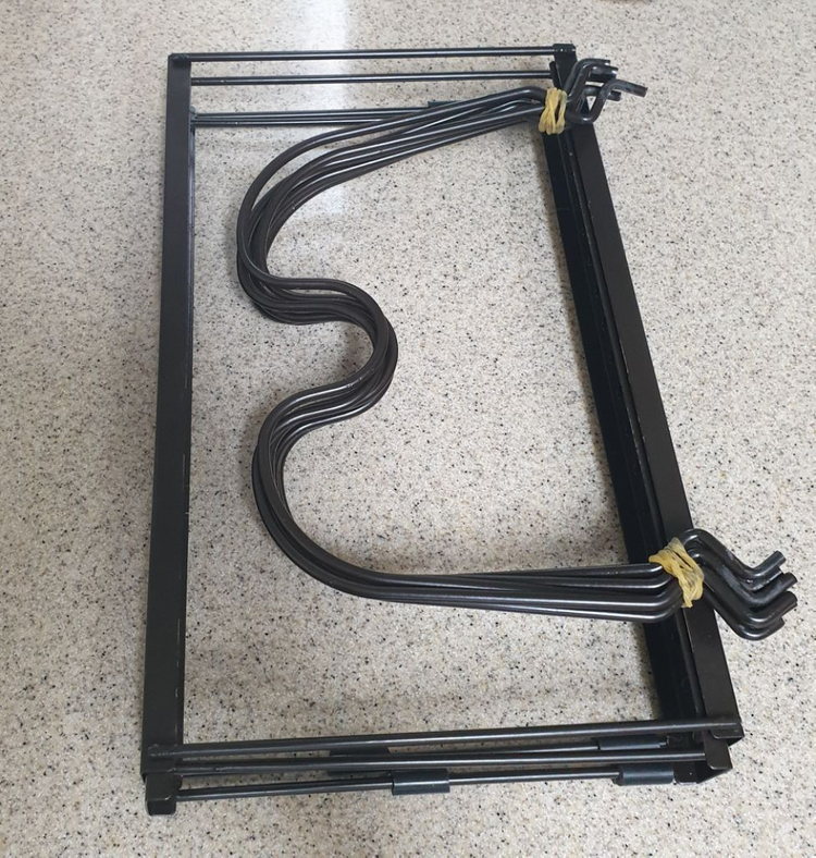 주방 후라이팬 냄비 정리대 길이 조절가능 거치대 이미지