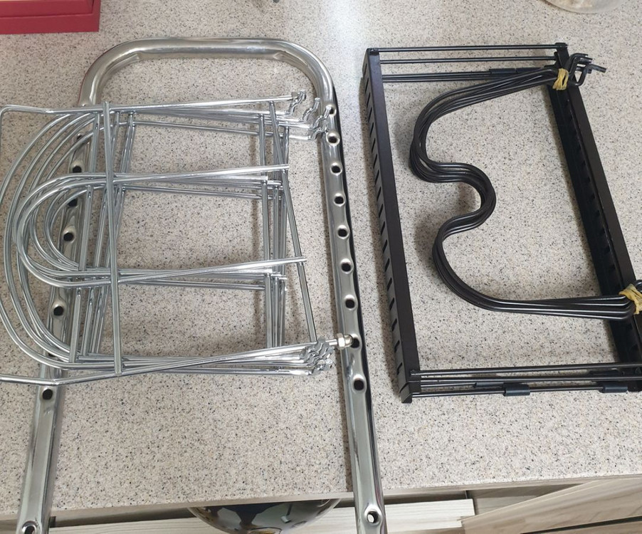 주방 후라이팬 냄비 정리대 길이 조절가능 거치대 이미지