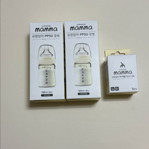 유팡맘마 젖병 150ml(2개) 젖꼭지 ss 2개 미개봉 새상품