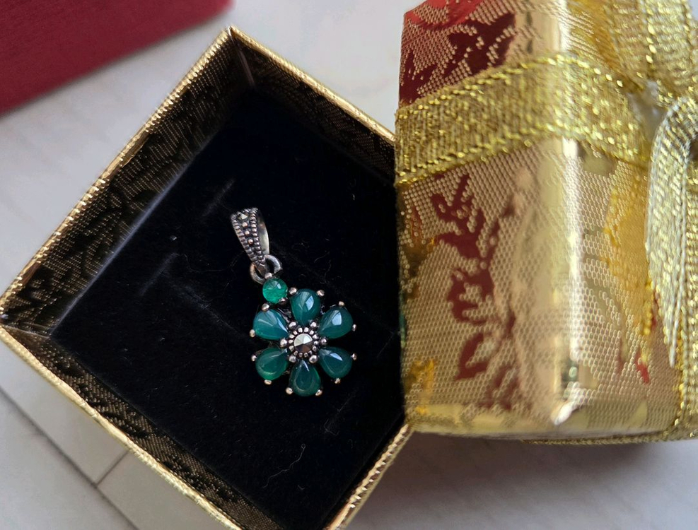 천연 원석실버 은 팬던트 수공핸드메이드제작--1