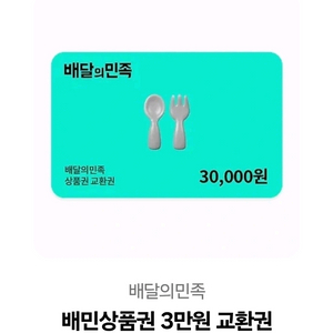 배달앱 상품권 3만원권 이미지
