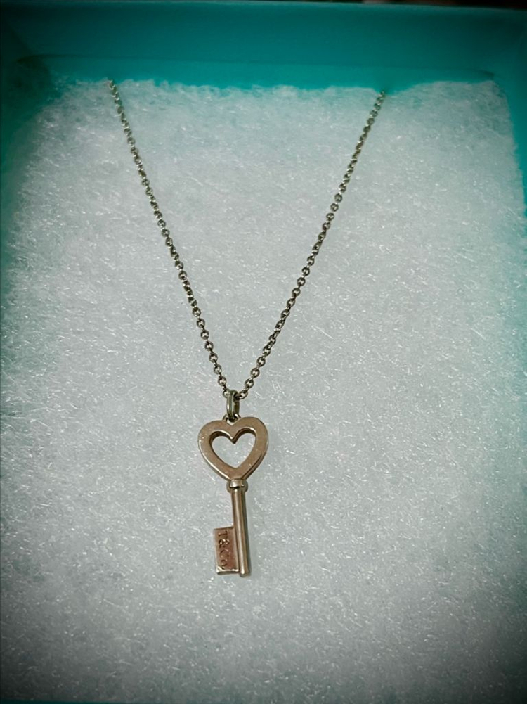 티파니앤코 하트 열쇠 목걸이--2
