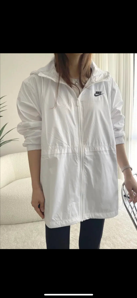 [2XL] 나이키 후드 재킷 바람막이 화이트 이미지