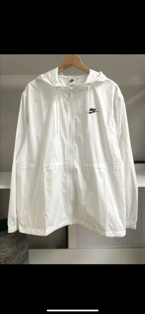 [2XL] 나이키 후드 재킷 바람막이 화이트 이미지