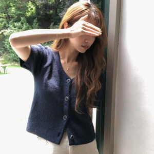 아카이브 제이투유 모네가디건 네이비 + 니트베스트