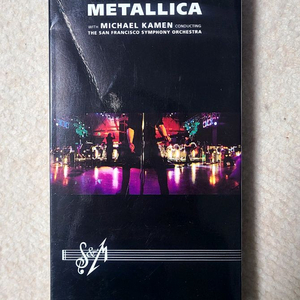 메탈리카 S&M VHS 비디오테이프