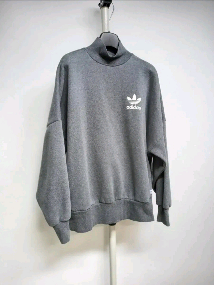 아디다스 기모 하프넥 루즈박시핏 맨투맨 55.66--2