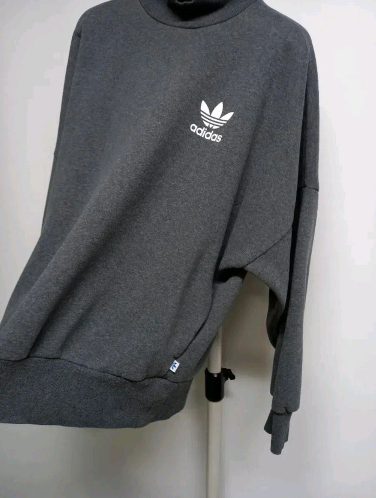 아디다스 기모 하프넥 루즈박시핏 맨투맨 55.66--4