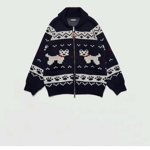 누아르나인 코위찬 니트집업