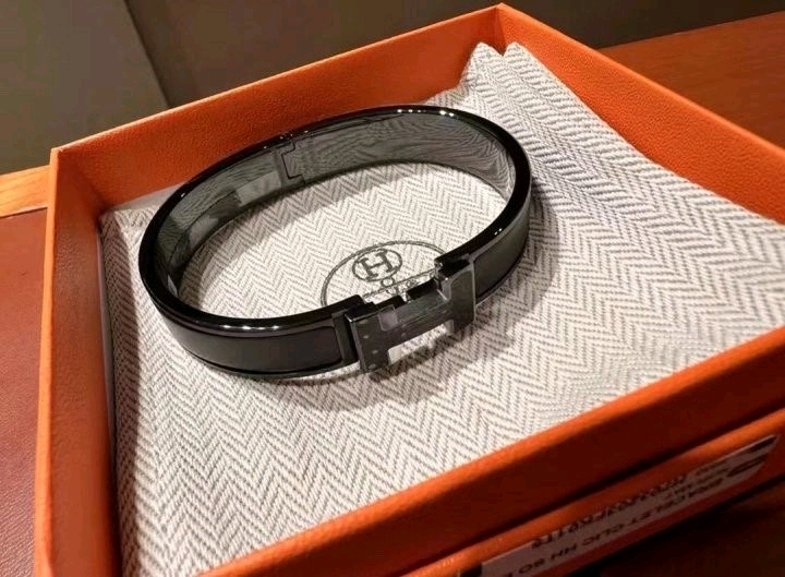 에르 클릭 HH 남자팔찌 블랙무광--7