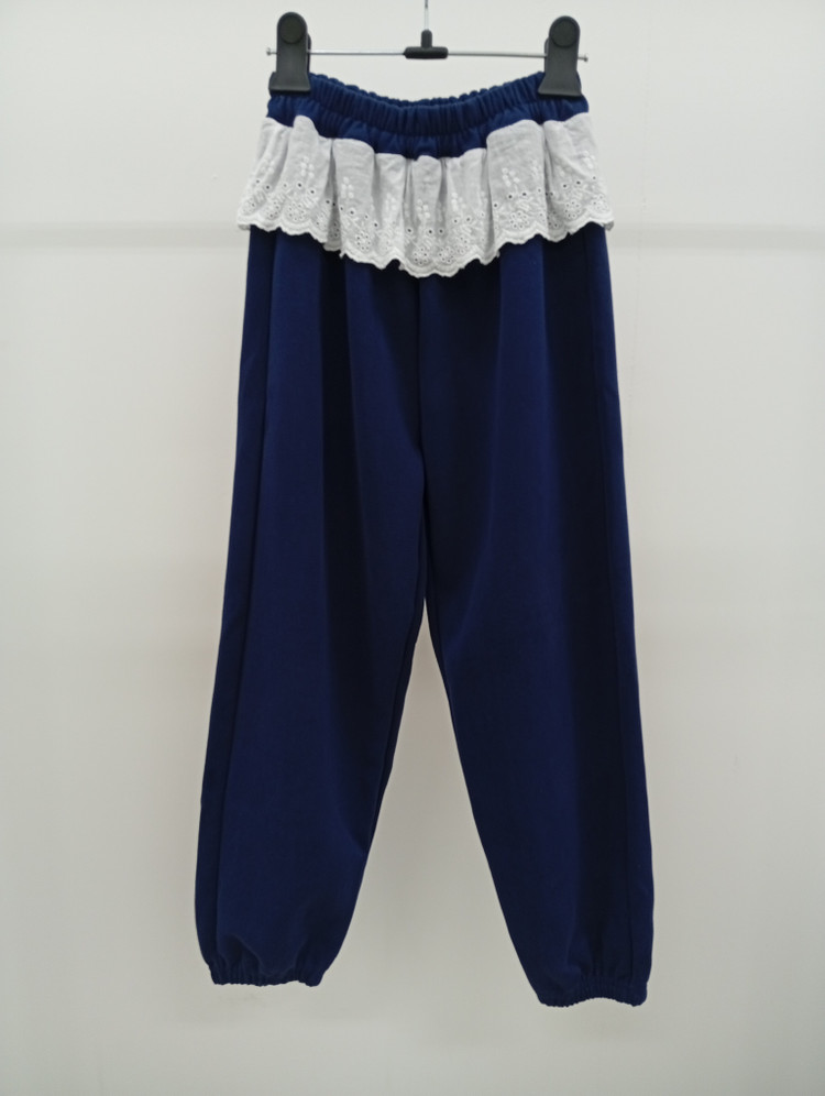 리본장식 아동용 프릴 맨투맨세트--5