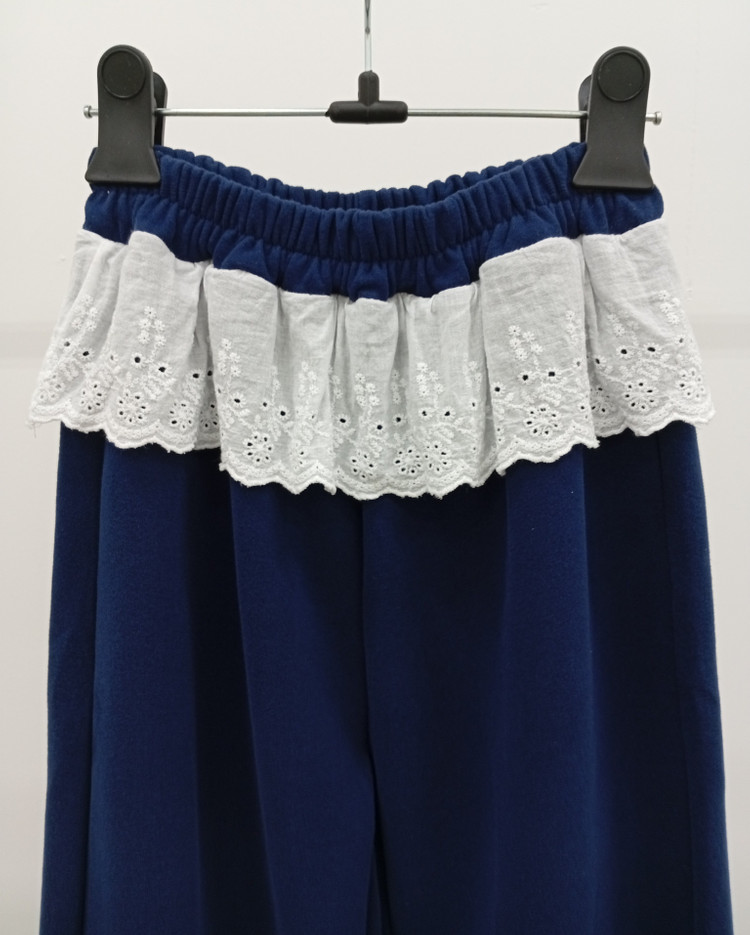 리본장식 아동용 프릴 맨투맨세트--6