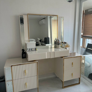 디자트가구 대형 화장대 / 메이크업샵 추천 / 고급 인테리어 / 골드화장대 (정가 210만원)