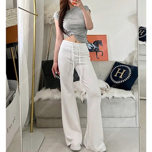 다이어트핏 부츠컷 면 스판 트레이닝 바지